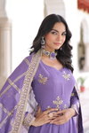 KA 1212 Silver Crunchy Gown Best Wholesale Shop In Surat